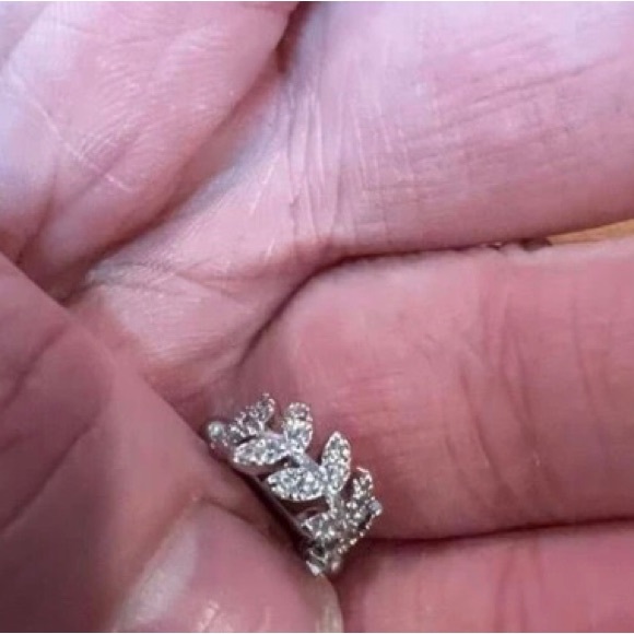 1 Pcs 18g Cubic Zircon Leaf Design Upper Ear Cuff NWT - Picture 13 of 15